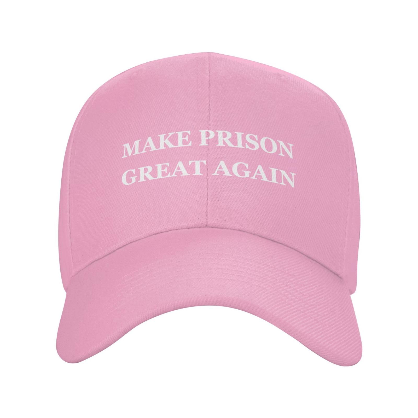 Renzund prison hat pink front view with casual style and sun protection