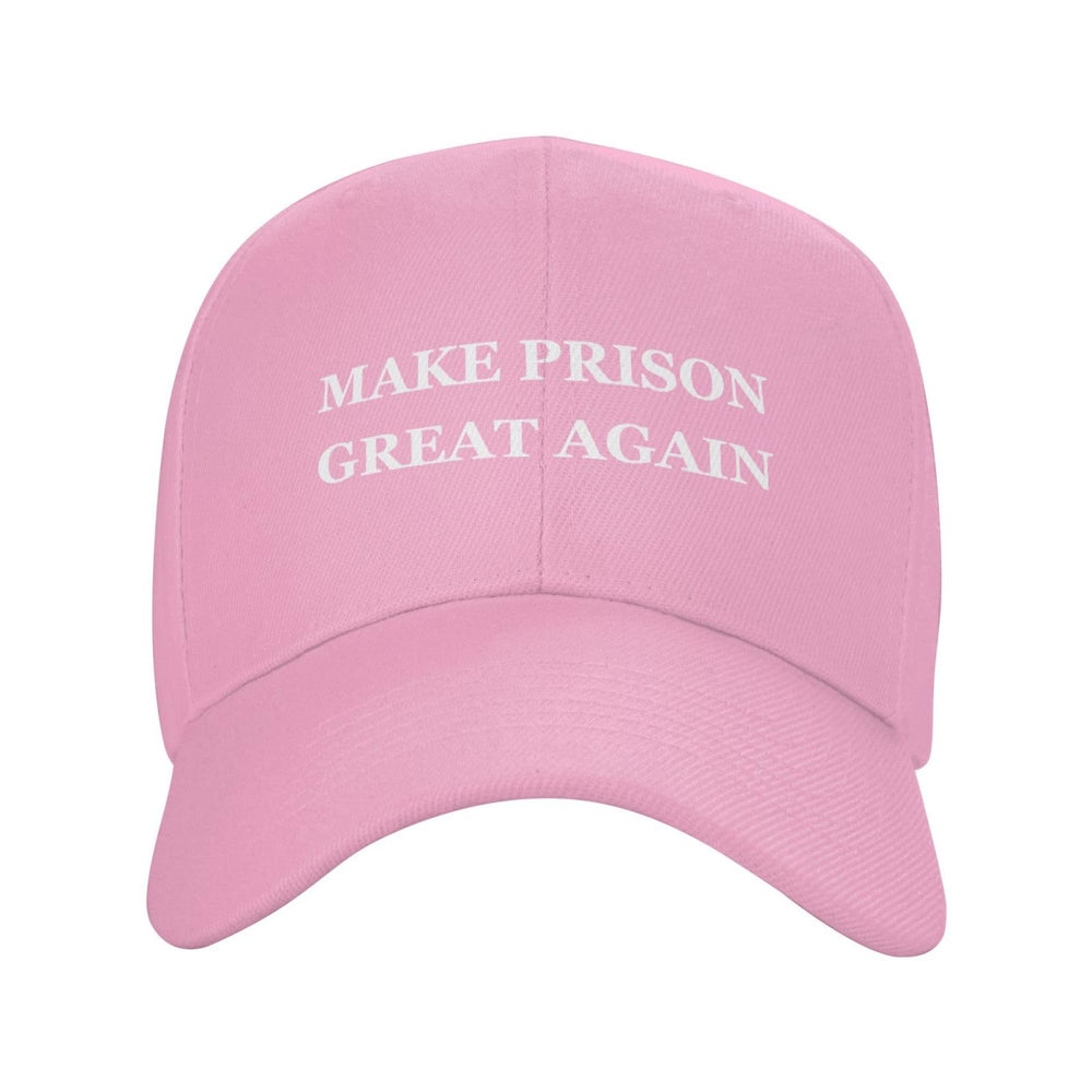 Renzund prison hat pink front view with casual style and sun protection