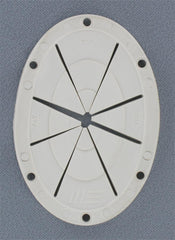 Replacement Boat Parts white oval rod holder keeps rods centered and secured underway