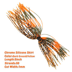 Replacement silicone jig skirts for spinnerbaits and buzzbaits