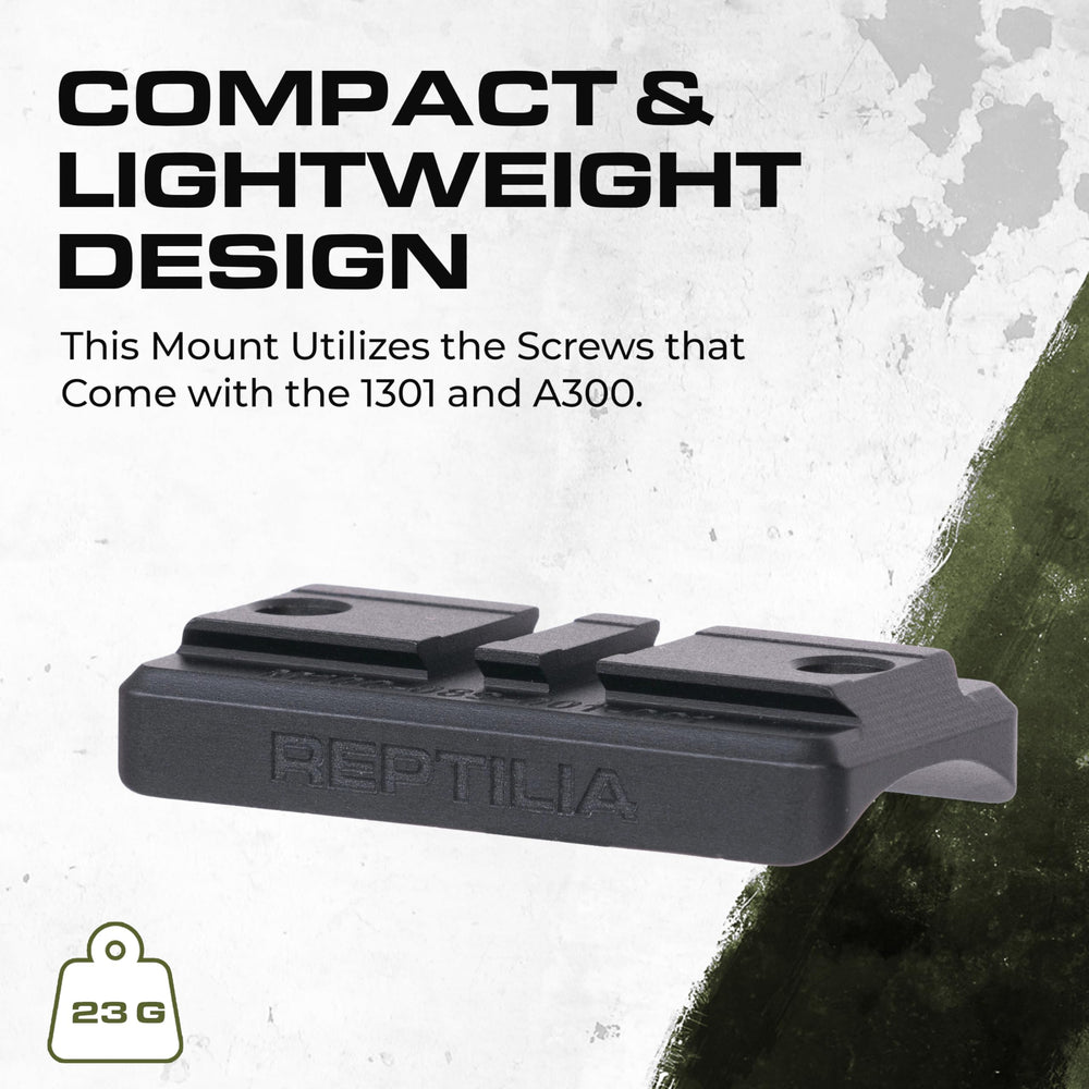 Reptilia Saddle Mount with MILSPEC Type III hard coat finish for harsh conditions