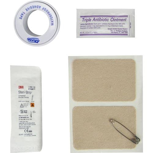 Rescue Essentials Blister Kit case opened for on-the-go blister care.