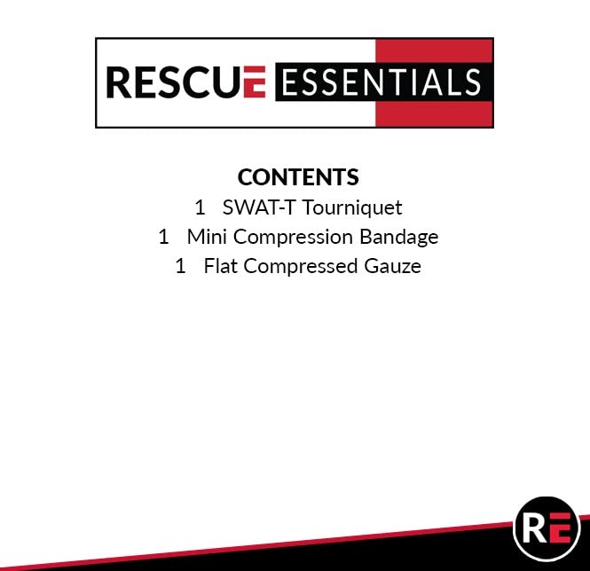 Rescue Essentials Mini TK kit closed for easy storage in any first aid area