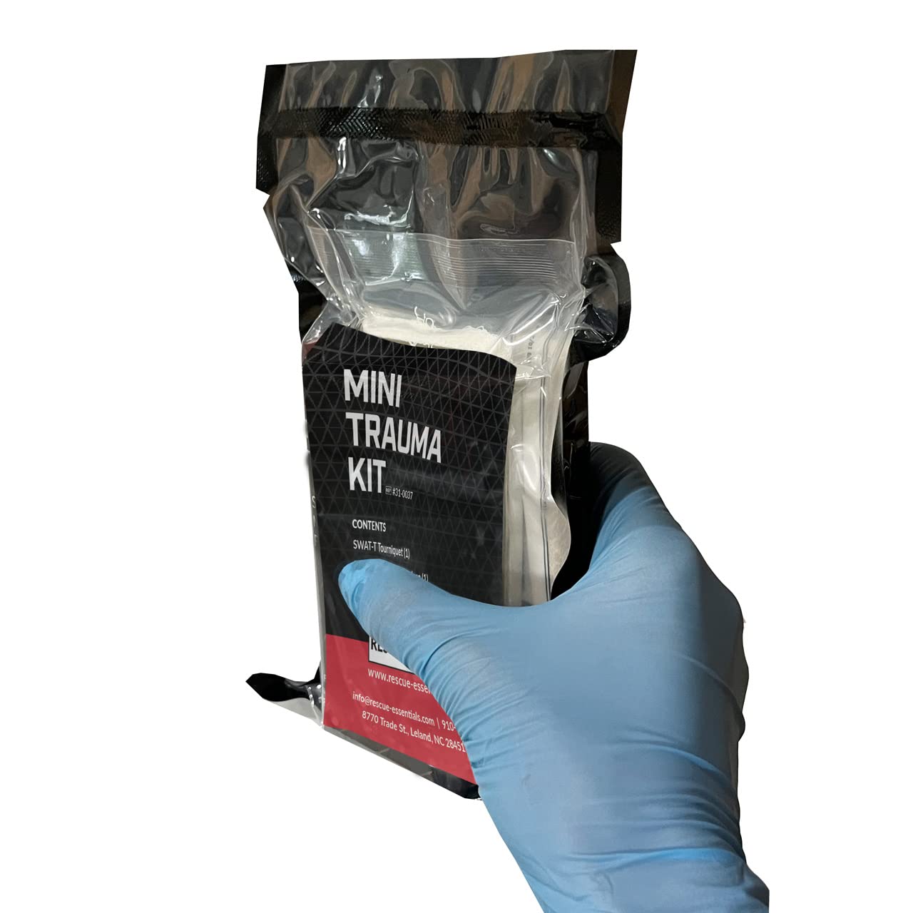 Rescue Essentials Mini TK vacuum-packed contents stay sterile and compact