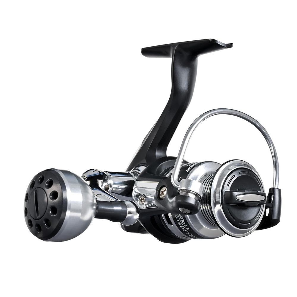 RESTCLOUD spinning reel closeup showing smooth casting