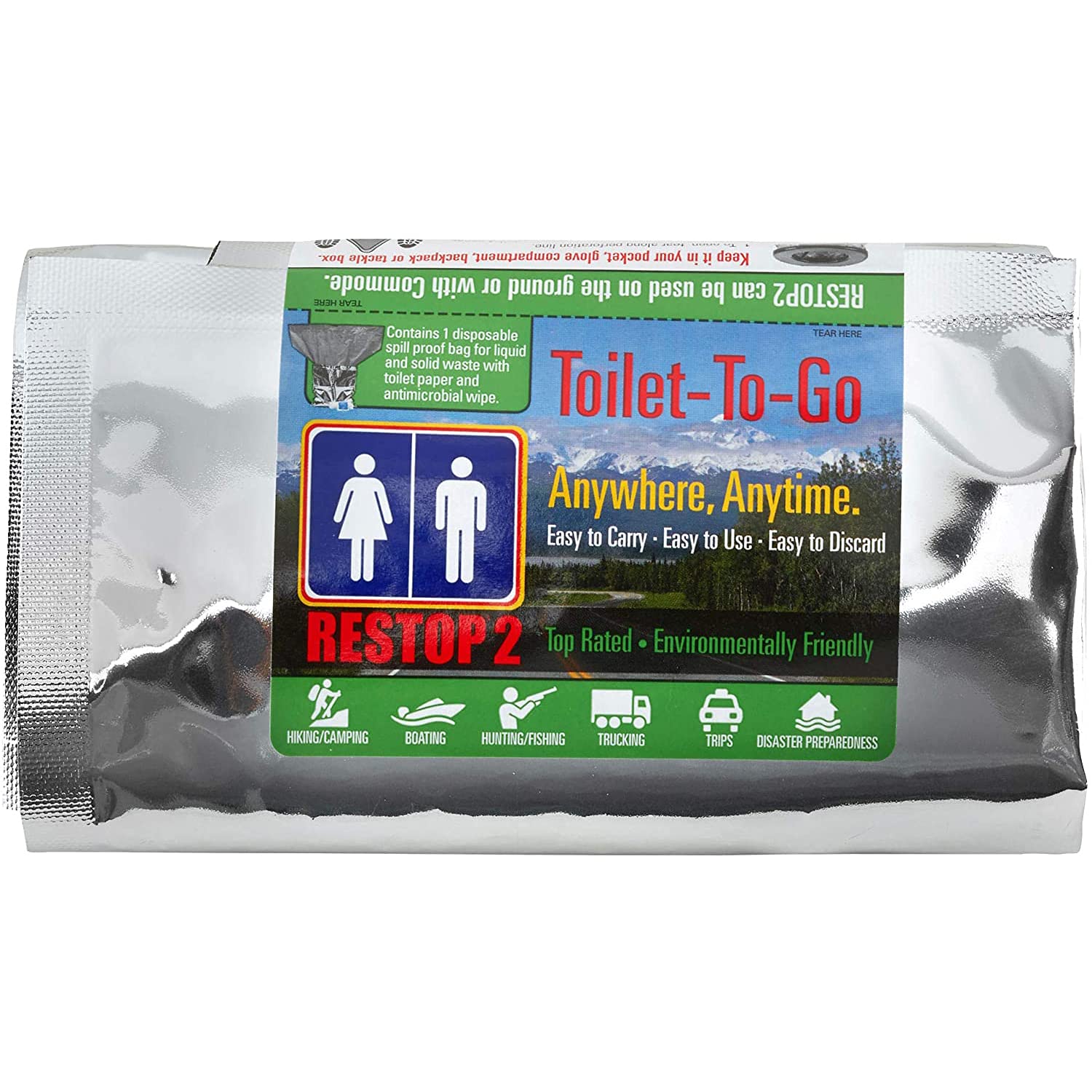 RESTOP 2 bag-within-bag design secures waste for on-the-go use