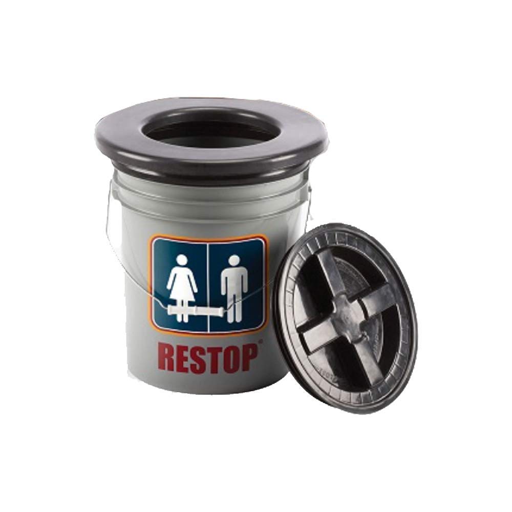 RESTOP RS000 Portable Commode – 5 Gallon, Foam Seat, Gamma Lid – Canada ...