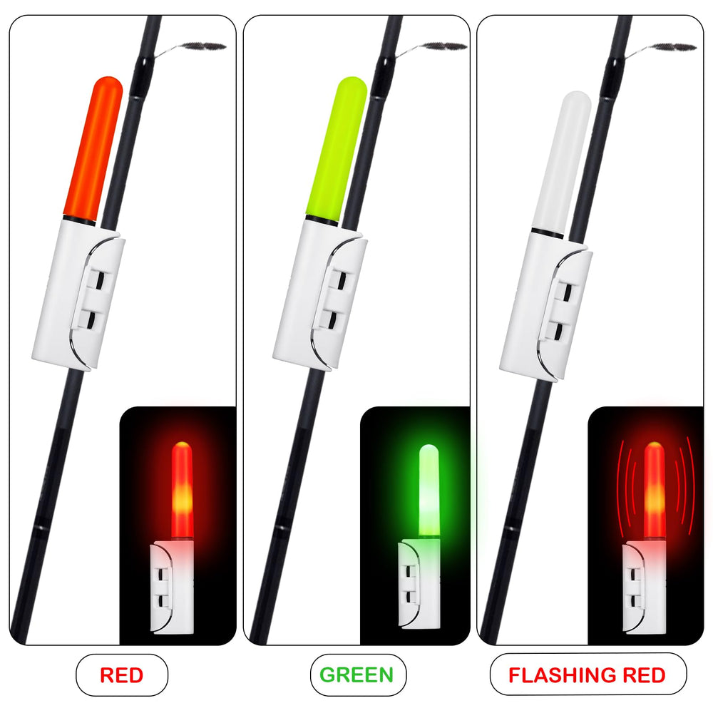 LED night light installed on fishing rod tip