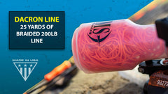 Close-up of line stack system on Retriever Reel Left