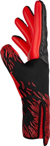 Reusch Venomous Gold X strapless wrist view highlighting AdaptiveFlex closure