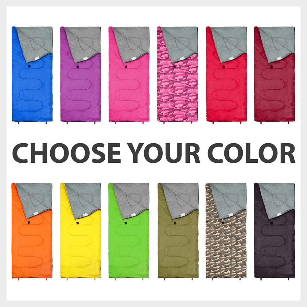 REVALCAMP family-friendly sleeping bag suitable for kids, teens, and adults.