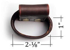Review Outdoor Gear holster worn on belt during woodwork and camping.