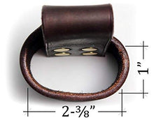 Review Outdoor Gear leather holster close-up highlighting premium grain and finish.