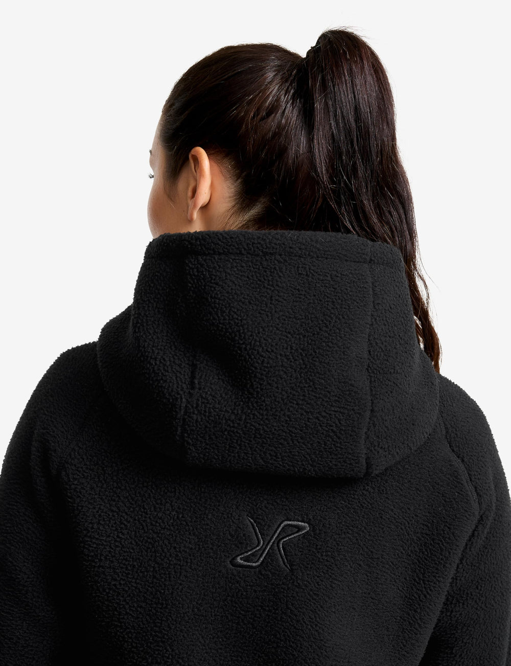 RevolutionRace Sherpa Hoodie women-lining-texture emphasizes brushed interior for moisture management