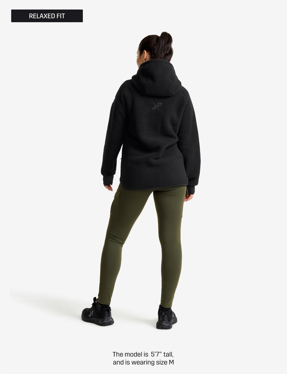 RevolutionRace Sherpa Hoodie women-zipper focuses on adjustable fit for layering