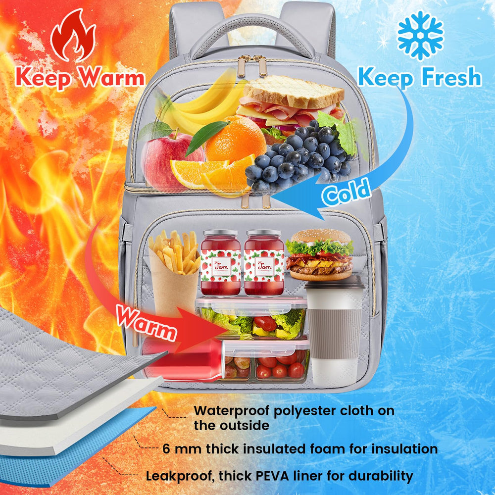 REXMONA backpack with trolley sleeve for easy airport travel.