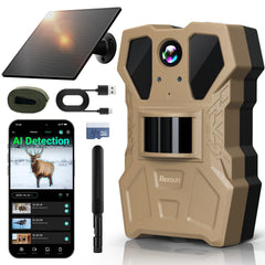 Rexsun trail camera live feed shows real time monitoring for remote property visibility.