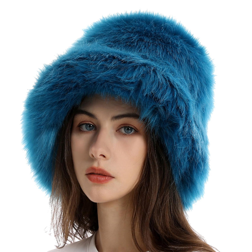 Reyox blue faux fur texture close-up highlights plush feel and warmth