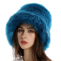 Reyox blue faux fur texture close-up highlights plush feel and warmth