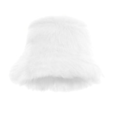 Reyox Women Winter Fuzzy Bucket Hat front view showing warmth and style for outdoor wear.