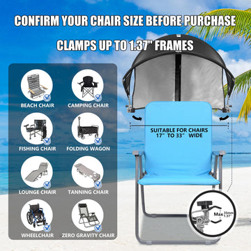 Reyzaa XL canopy back flap with Velcro provides adjustable ventilation