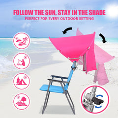 Reyzaa XL chair canopy durable metal clamp highlights secure, wind-resistant support