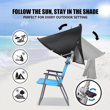 Reyzaa XL chair canopy folded compactly in carrying bag