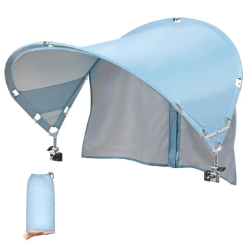 Reyzaa XL chair canopy folded portable for easy beach travel and storage