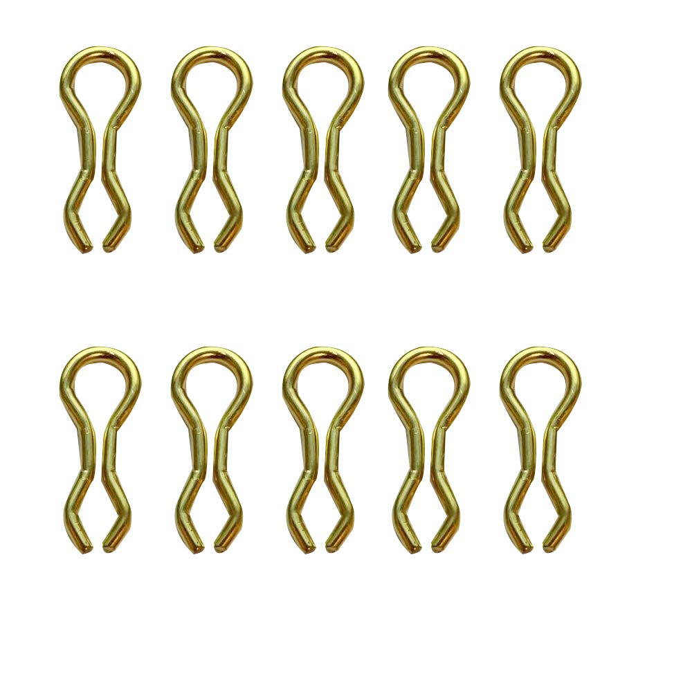 RG Long Brass Sinker Eyes for durable fishing rigs and lead weight connections.