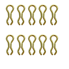 RG Long Brass Sinker Eyes for durable fishing rigs and lead weight connections.