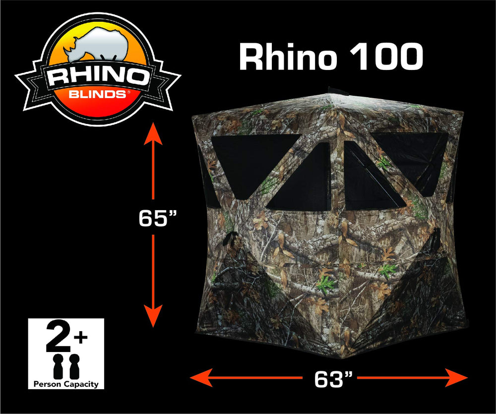 RHINO Blinds R100-MOC back with rear windows for discreet scouting