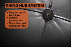 RHINO Blinds R100-MOC setup in minutes for quick blind placement