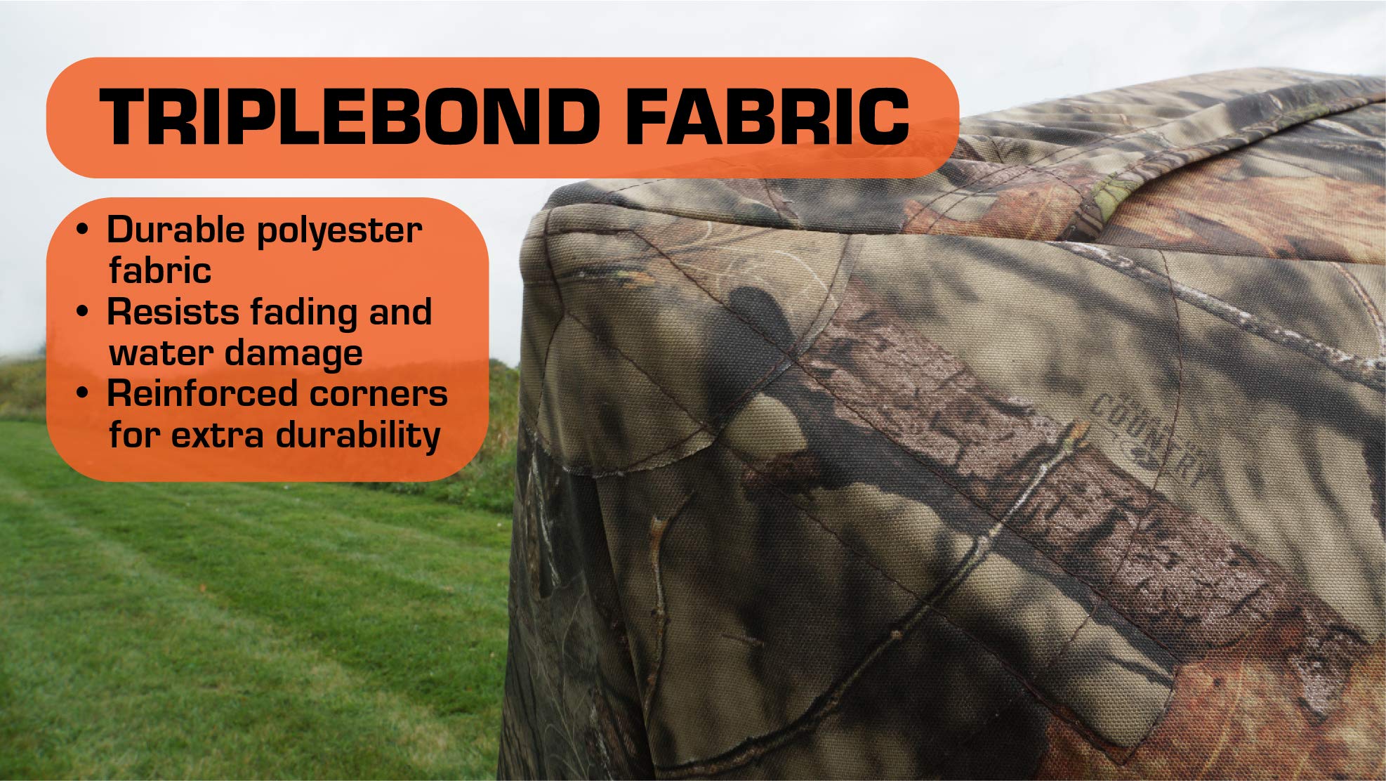RHINO Blinds R100-MOC front window with shoot-through mesh for silent operation