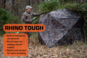 Rhino Blinds R100-RTE 65-inch center height for clear sightlines