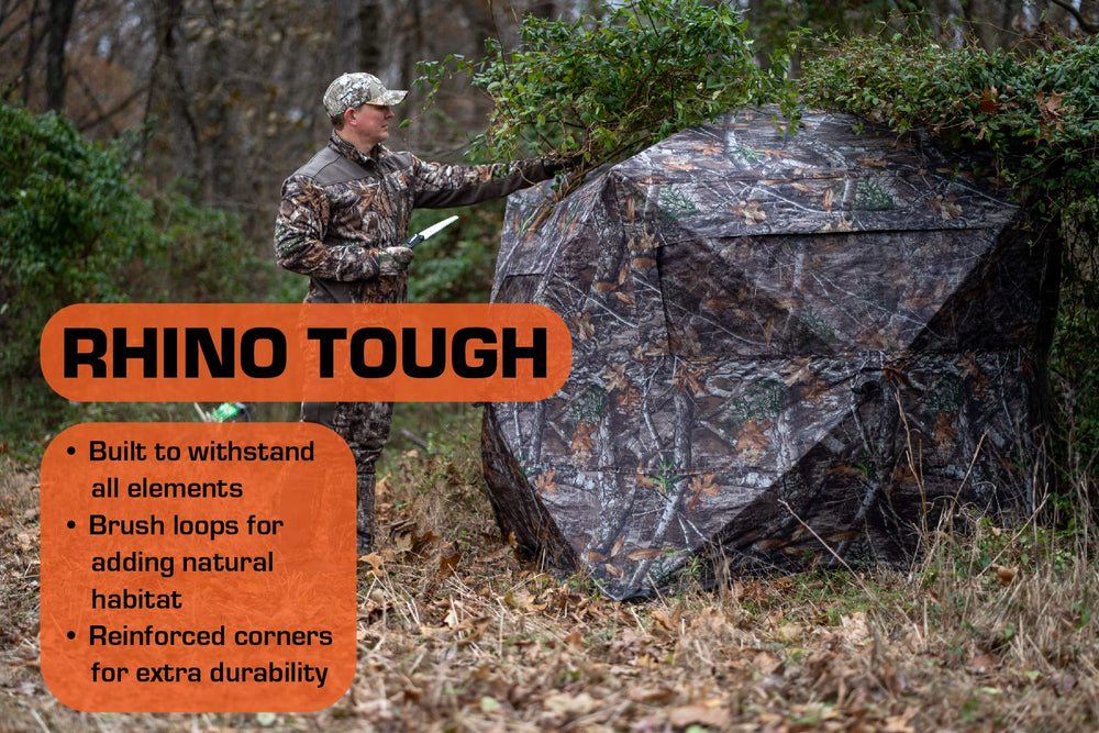 Rhino Blinds R100-RTE 65-inch center height for clear sightlines