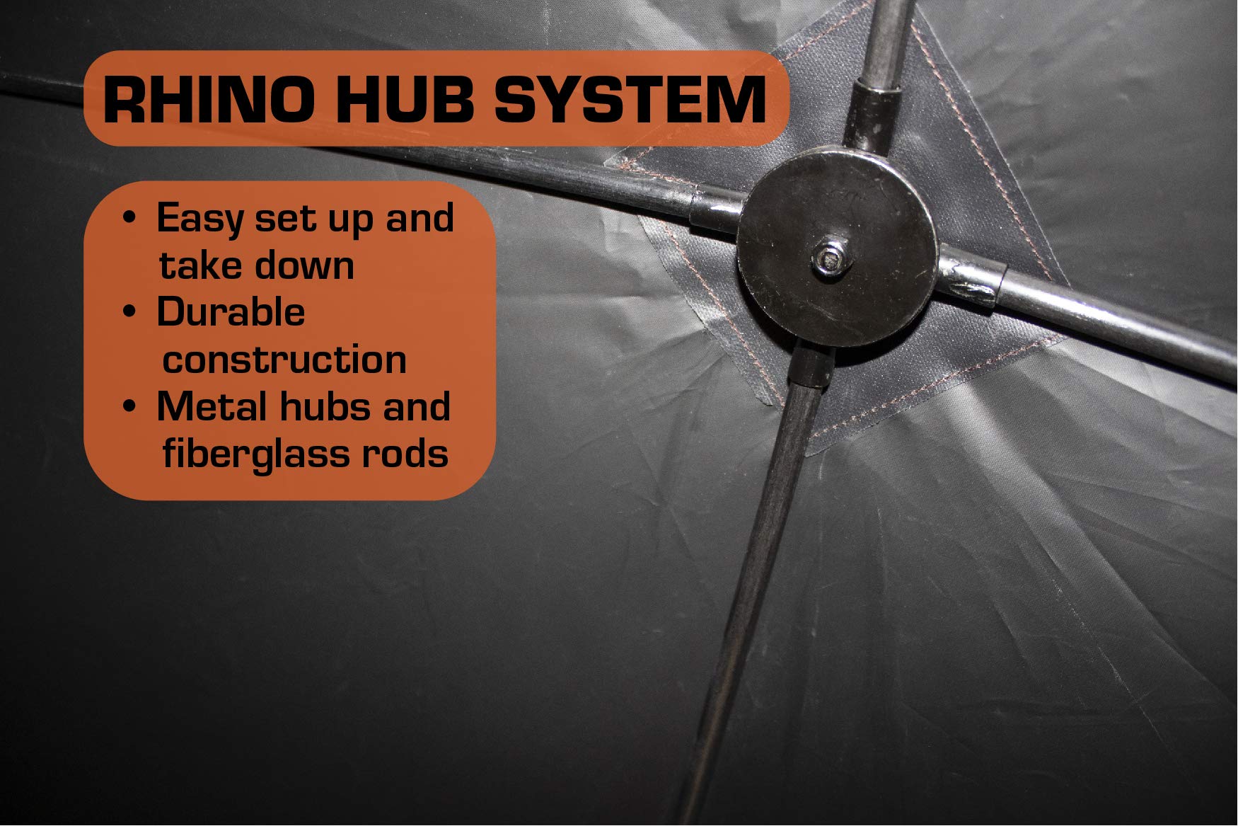 Rhino Blinds R100-RTE Realtree Edge camouflage blending with brush