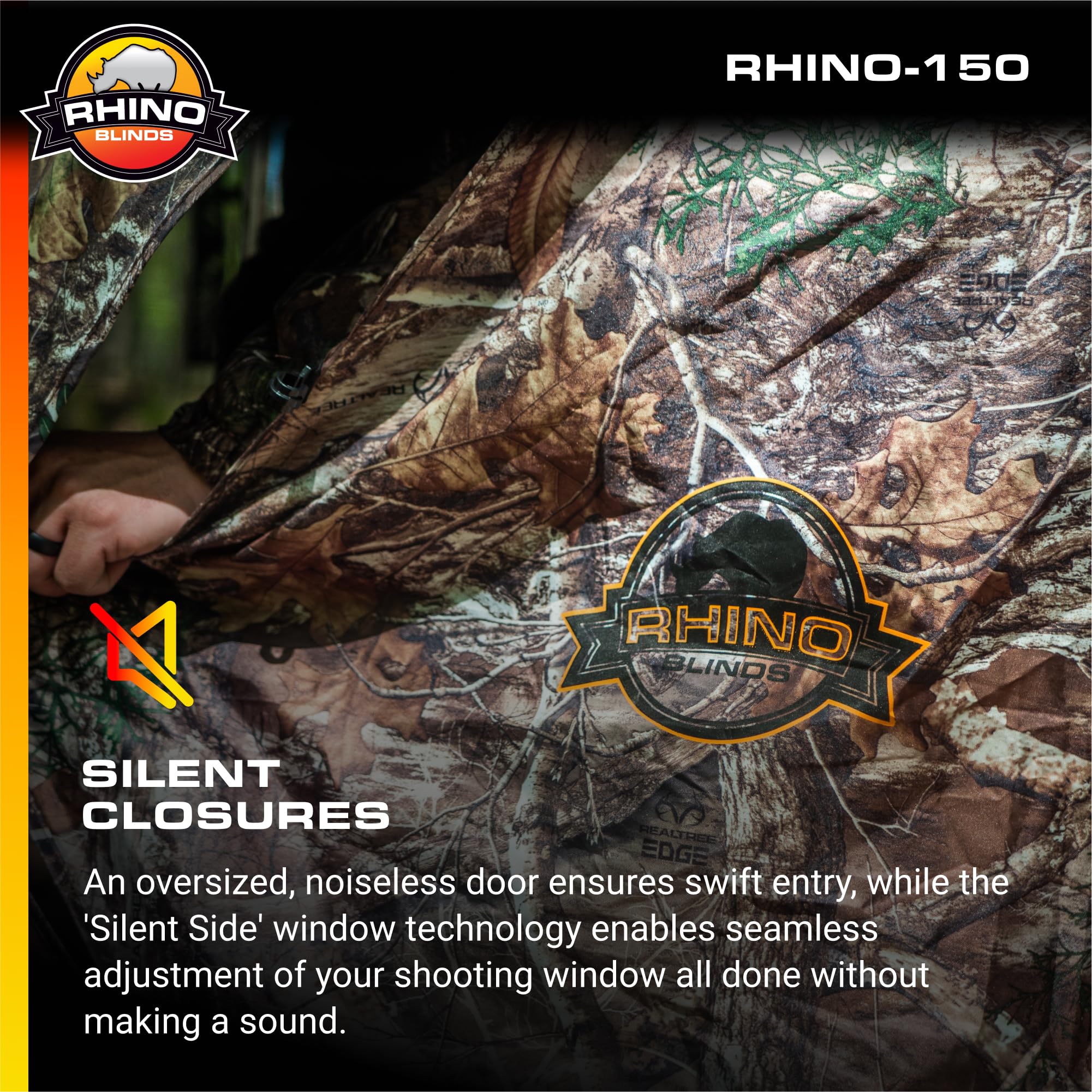 Rhino Blinds R150-RTE dimensions 66 center height indicate spacious interior