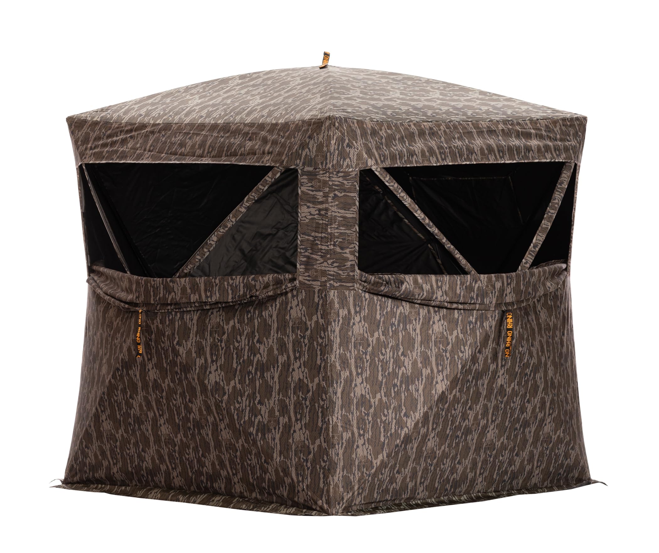 Rhino Outdoors 180MBL 180-degree see-through blind for wide visibility.