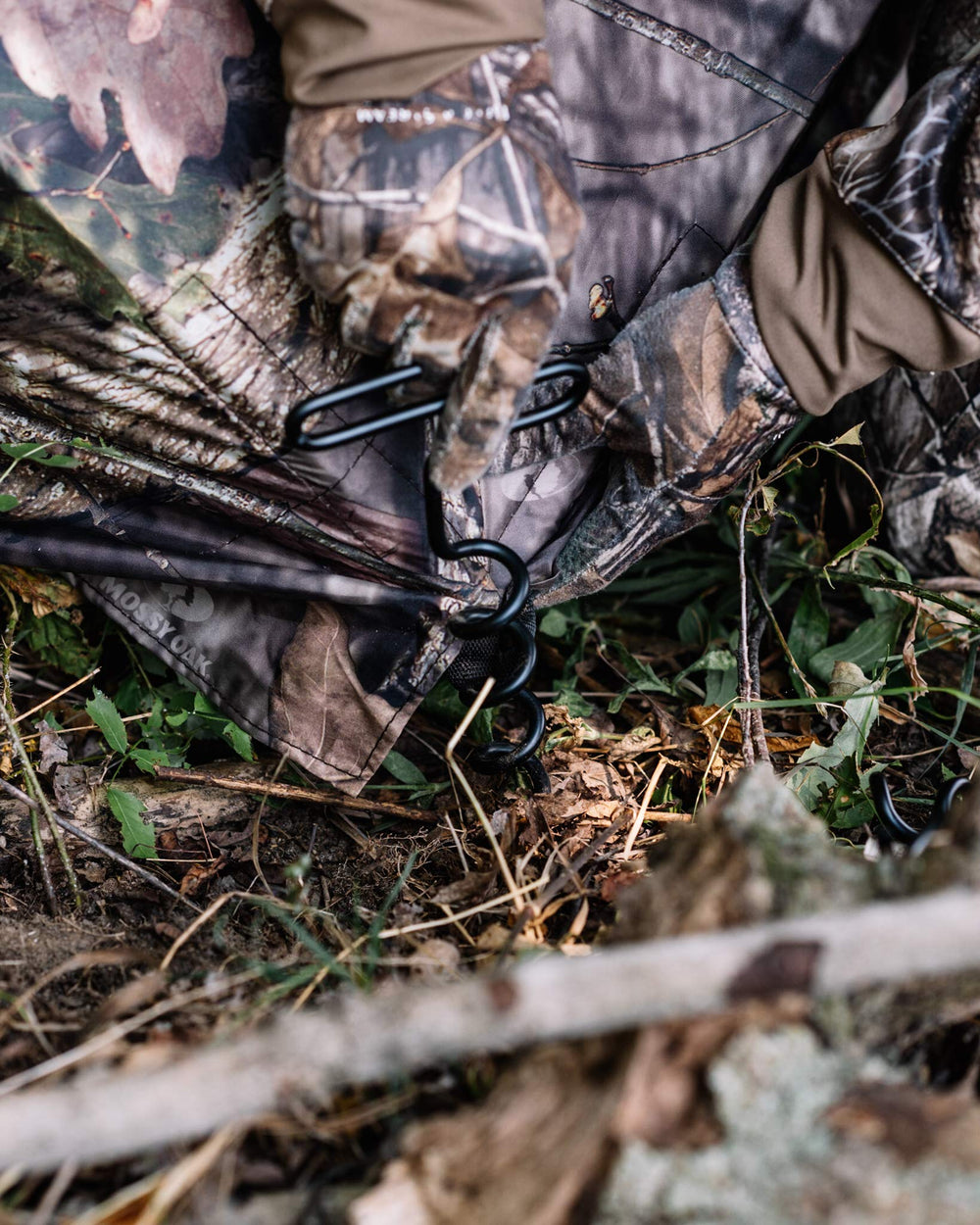 RHINO OUTDOORS lightweight portable stakes fit in packs.