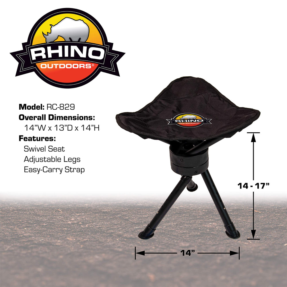RHINO RC-829 with adjustable legs for stable seating on uneven ground.