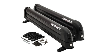Locking arms with keys on the Rhino-Rack SKI ARM4PR for secure transport