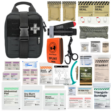 RHINO RESCUE IFAK front view showing compact trauma kit for quick access