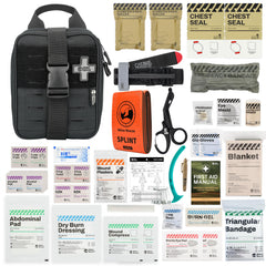 RHINO RESCUE IFAK front view showing compact trauma kit for quick access