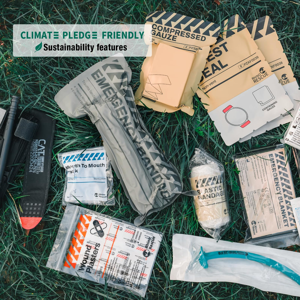 RHINO RESCUE IFAK grab-and-go rip-away panel speeds access in critical moments.