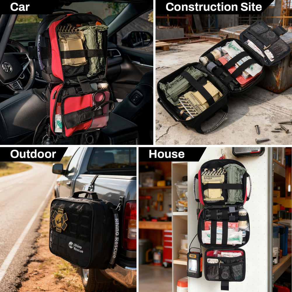 RHINO RESCUE headrest clip enables grab-and-go attachment