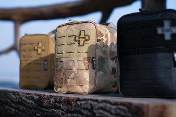 RHINO RESCUE IFAK MOLLE attachment demonstrates secure gear compatibility