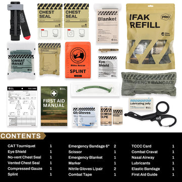 RHINO RESCUE IFAK vented chest seal ready for chest wound management
