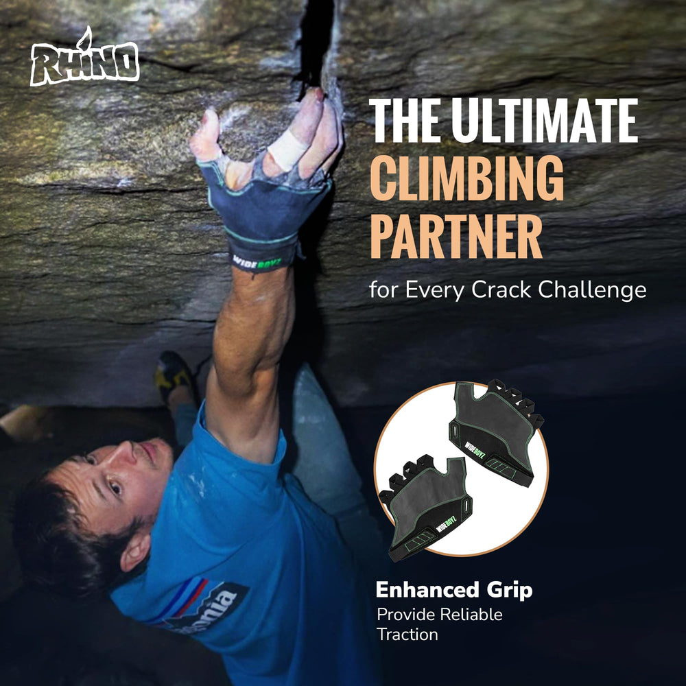 Rhino Skin Solutions Wideboyz Crack Gloves secure grip for confident ascents