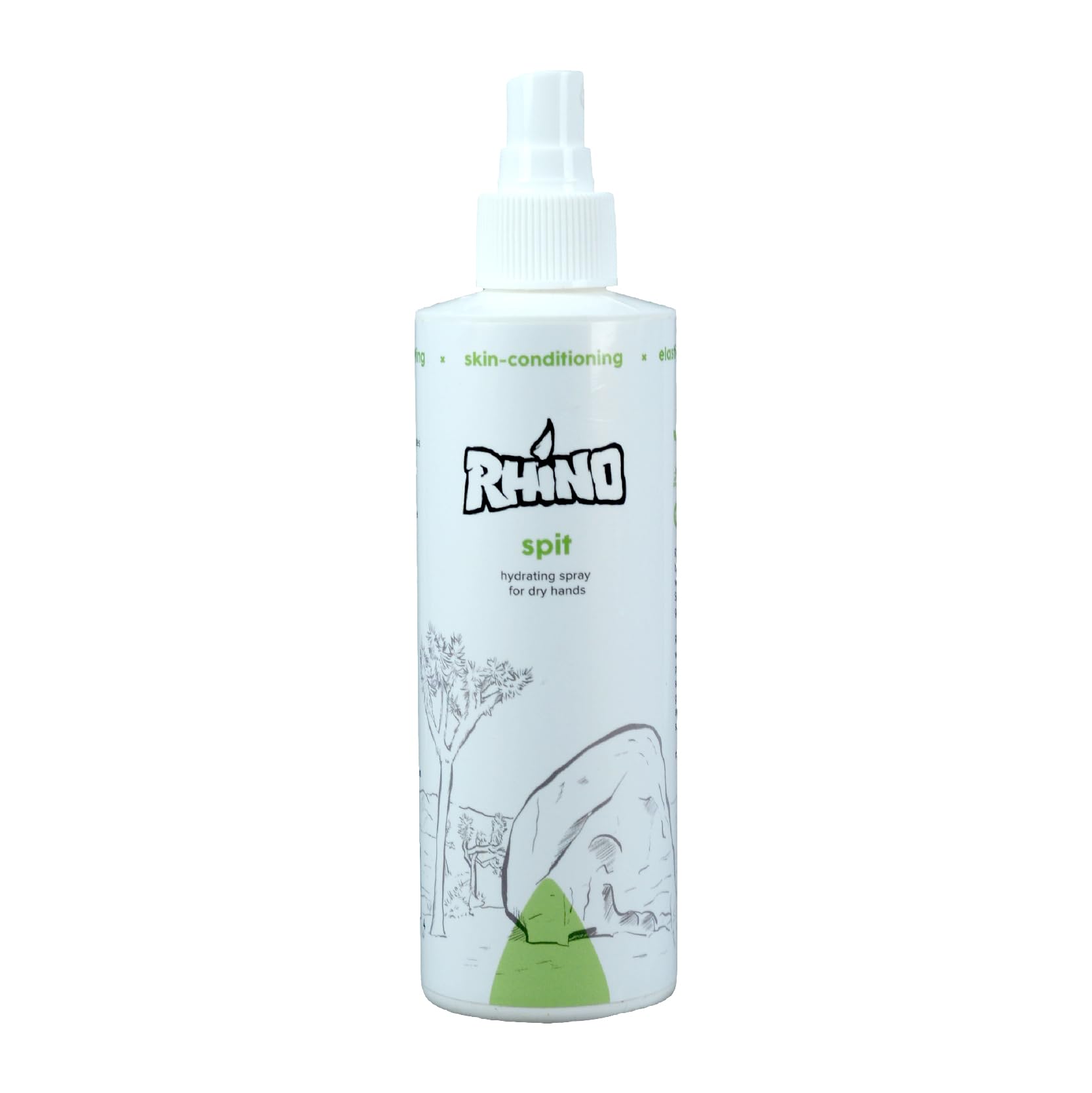 Compact Rhino Spit bottle fits easily into climbing kit for on-the-go use.