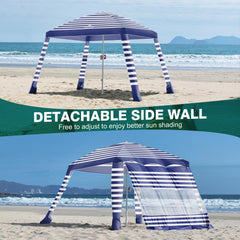 Rhino Valley Beach Cabana removable sidewalls let you tailor coverage.